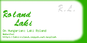 roland laki business card